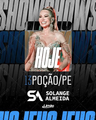 É Hoje - Solange Almeida (Feed e Stories)