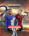 Jogo do dia frança x belgica (feed e stories)