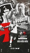 Flyer esportivo vasco pablo vegetti brasileirão 2024 stories