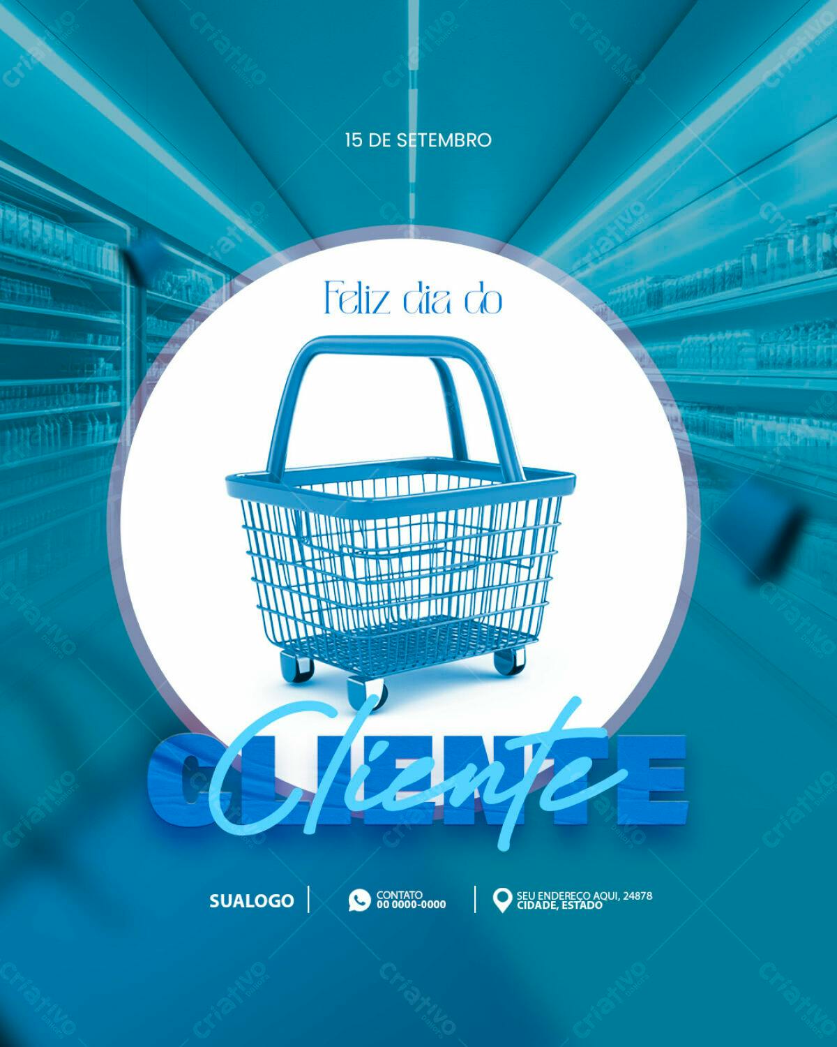 Flyer Dia do Cliente PSD Editável