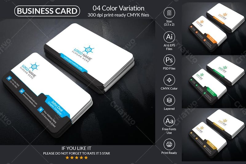 Corporate business card design