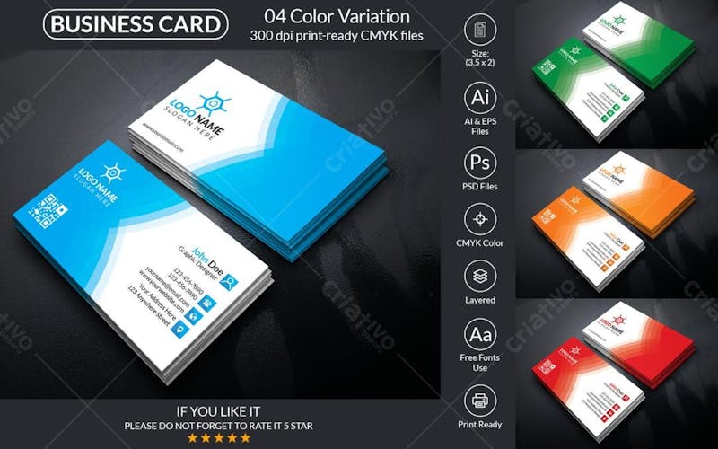 Modern business card design