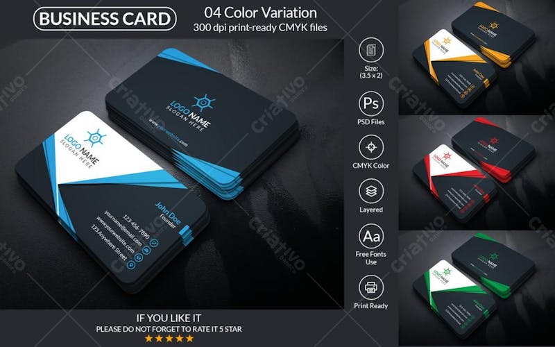 Creative business card design template