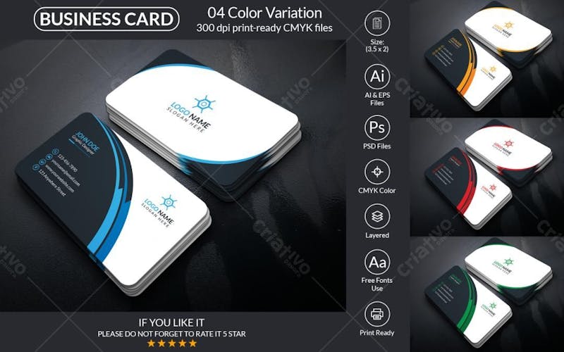 Creative business card design template