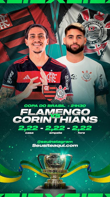 Copa do brasil flamengo x corinthians 2 jogadores facil edição