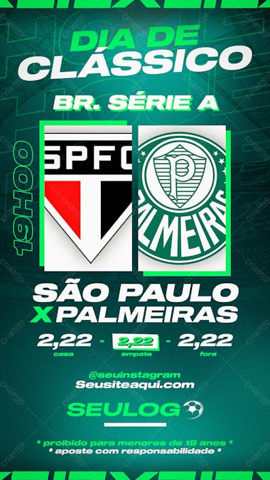 Flyer são paulo x palmeiras jogo simples para casa de aposta