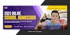 Online school admission facebook cover banner template