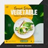 Special delicious vegetable social media template