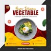 Super delicious vegetable social media post banner