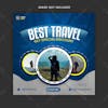 Best travel social media instagram post banner template