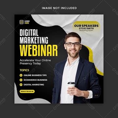 Digital marketing agency social media instagram template