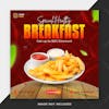 Special healthy breakfast social media post template