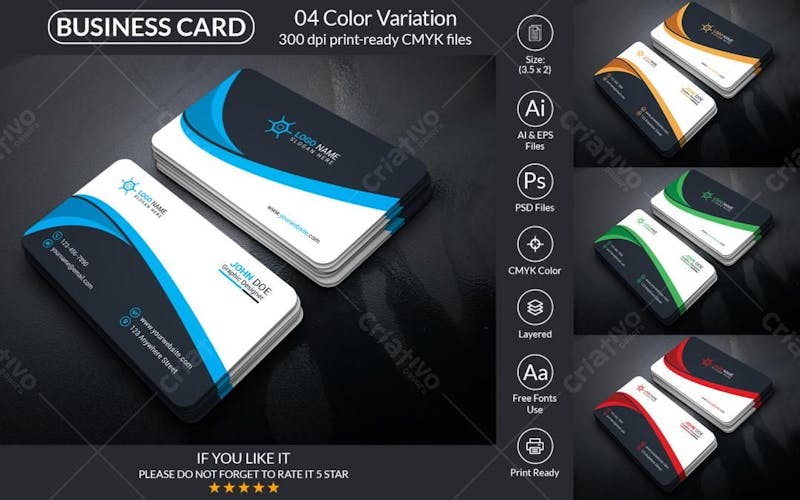 Creative business card design template