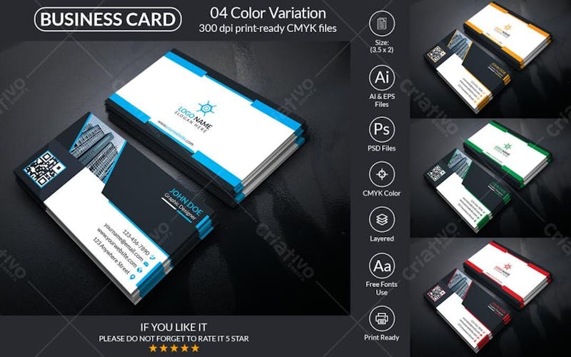 Business card design template