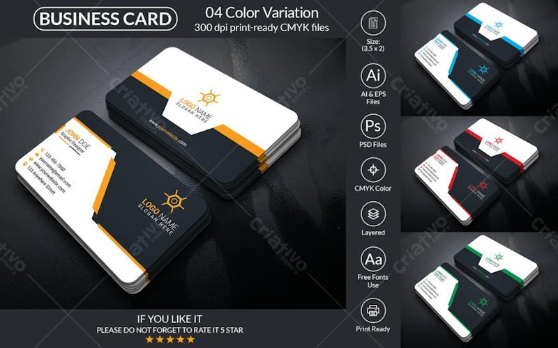 Business card design template