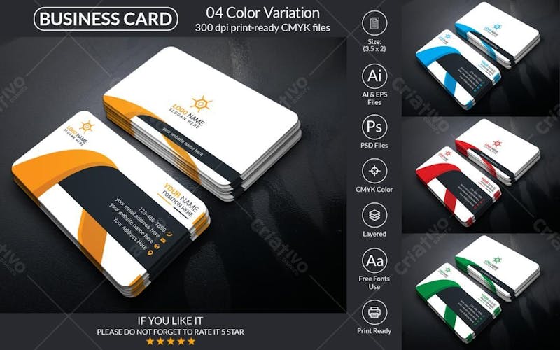 Creative business card design template