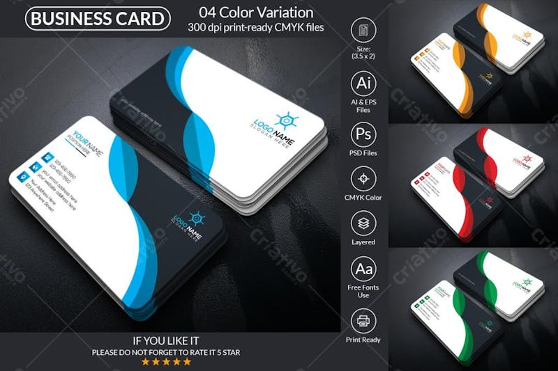 Business card design template