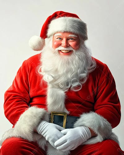 Imagem Do Papai Noel Sentado Feliz