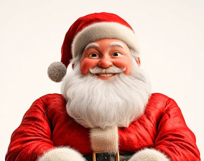 Imagem Do Papai Noel Sentado Feliz