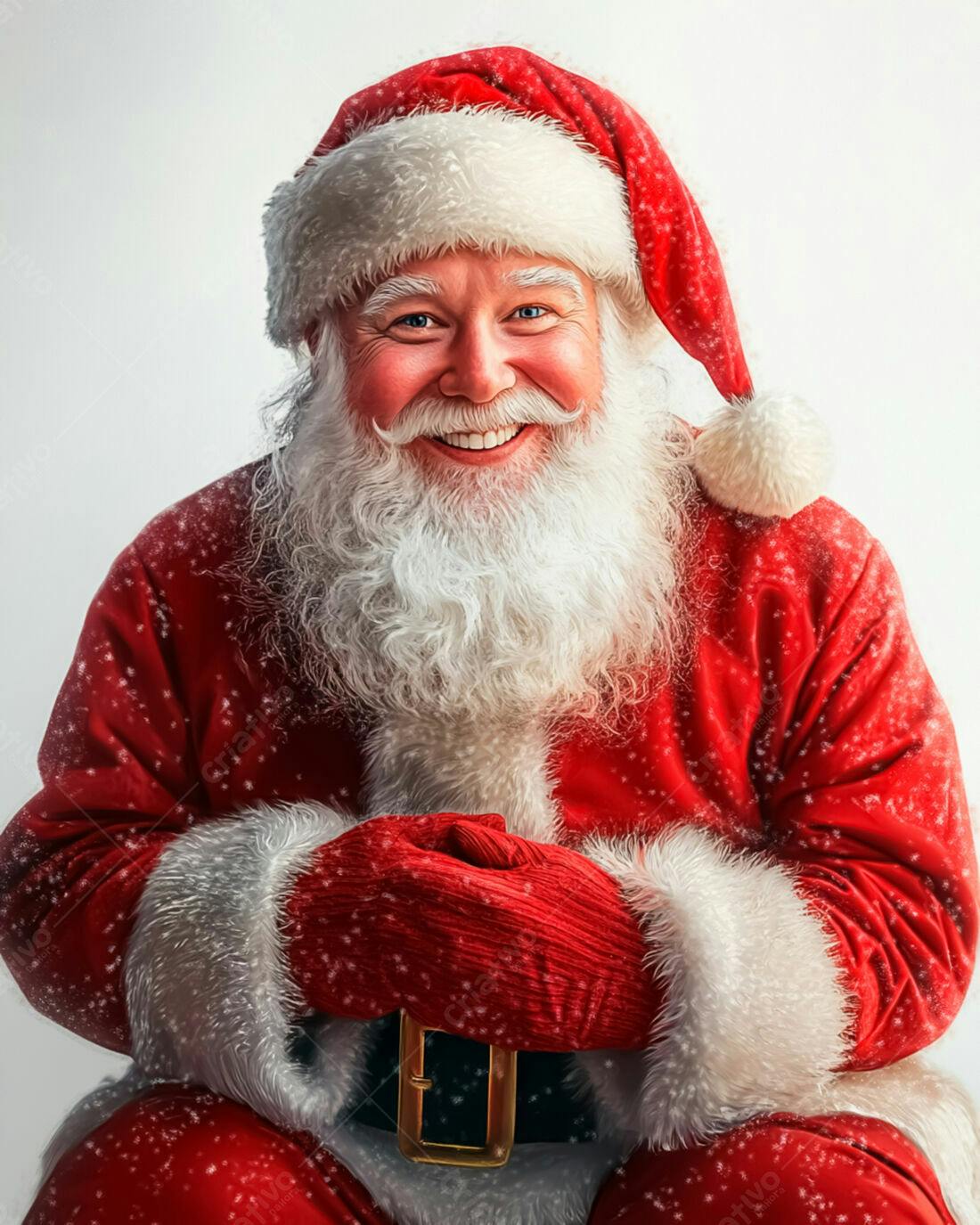Papai Noel alegre Natal neve