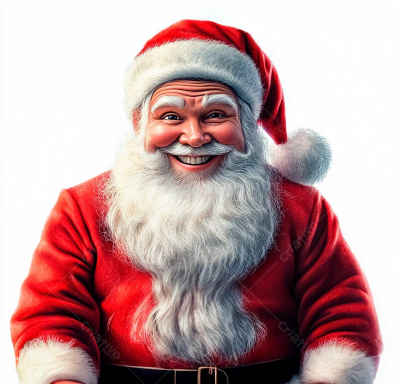 Imagem do papai noel sentado feliz