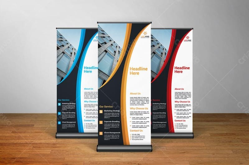 Roll up banner design