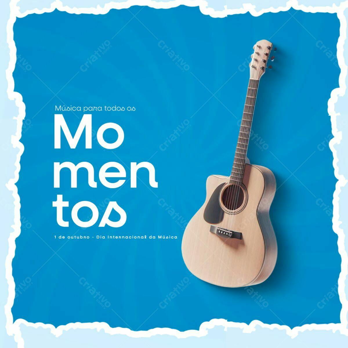 Flyer Dia Internacional da Música PSD Editável