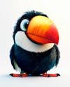 Cartoon image of a toucan.