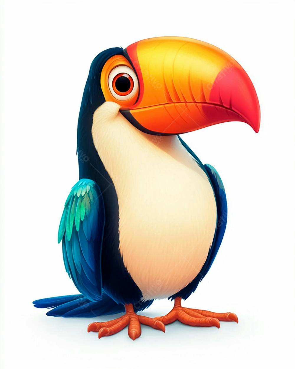 Imagem De Desenho Animado De Um Tucano