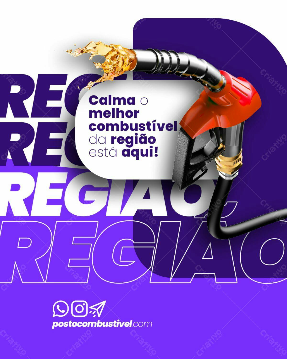 Posto de Combustível Flyer PSD Editável