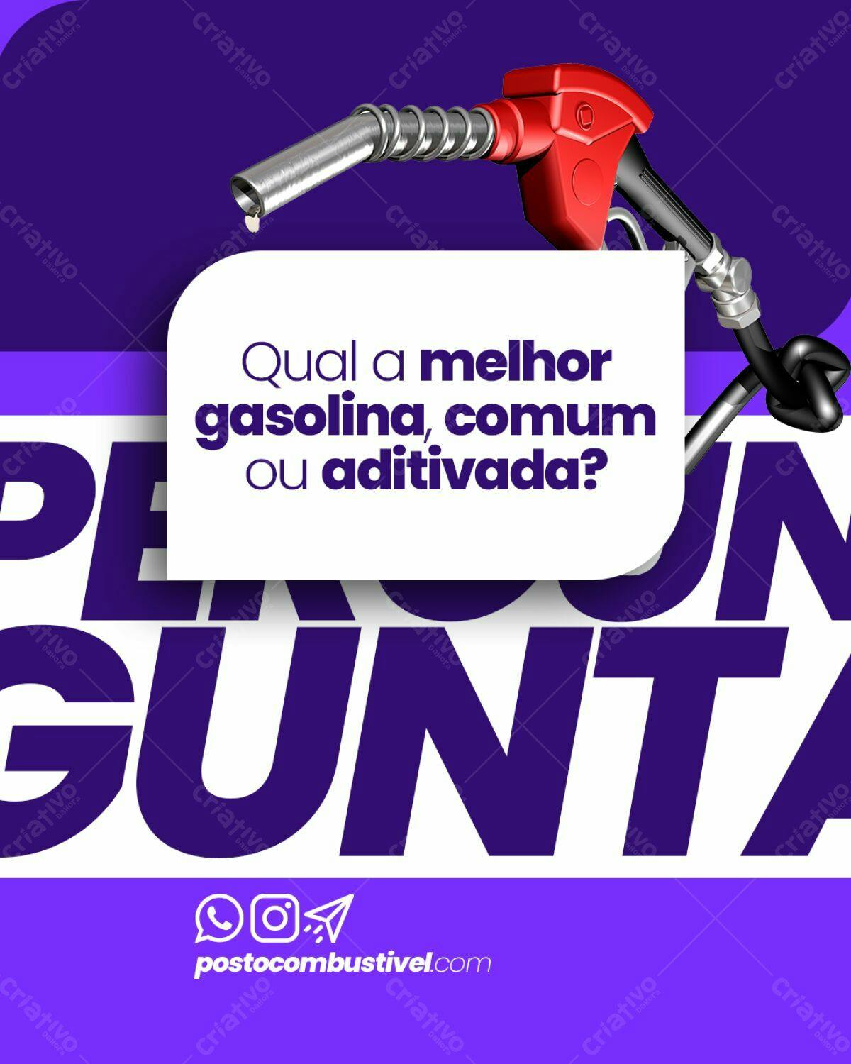 Postagem Instagram Gasolina PSD Editável