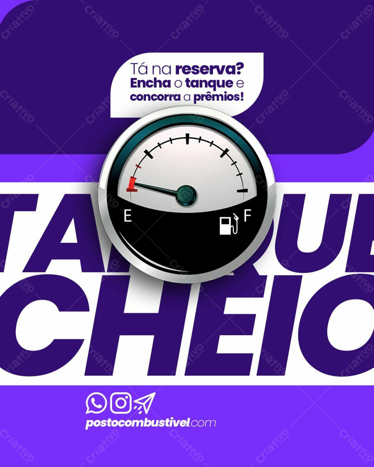 Flyer Promoção Combustível PSD Editável