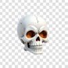 3d skull halloween illustration 2