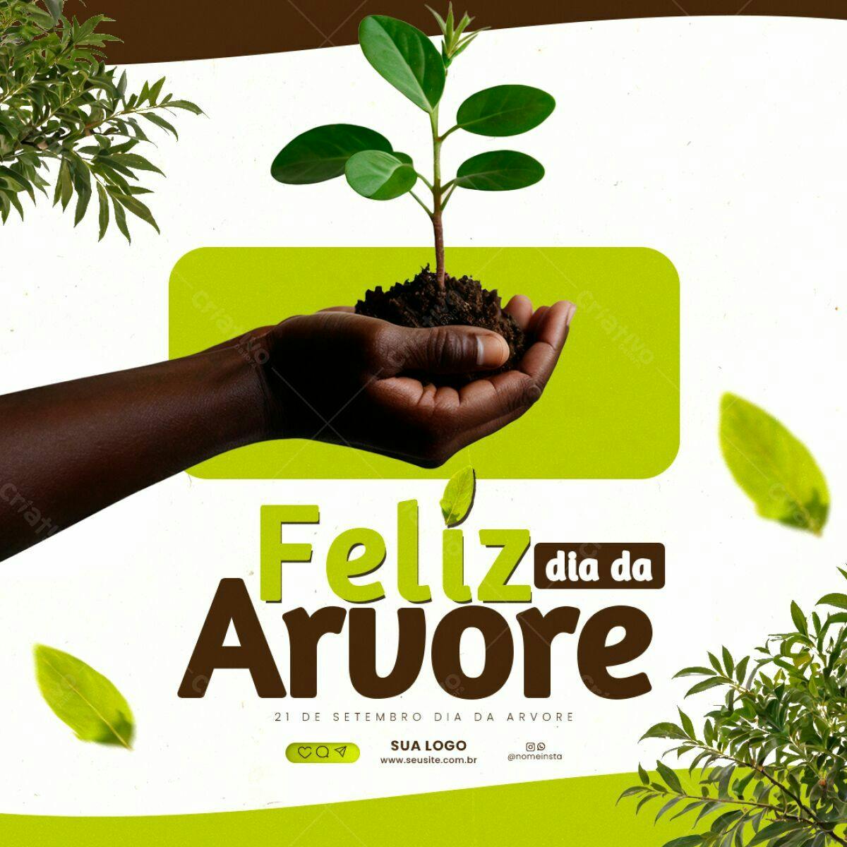 Flyer Dia da Árvore PSD Editável
