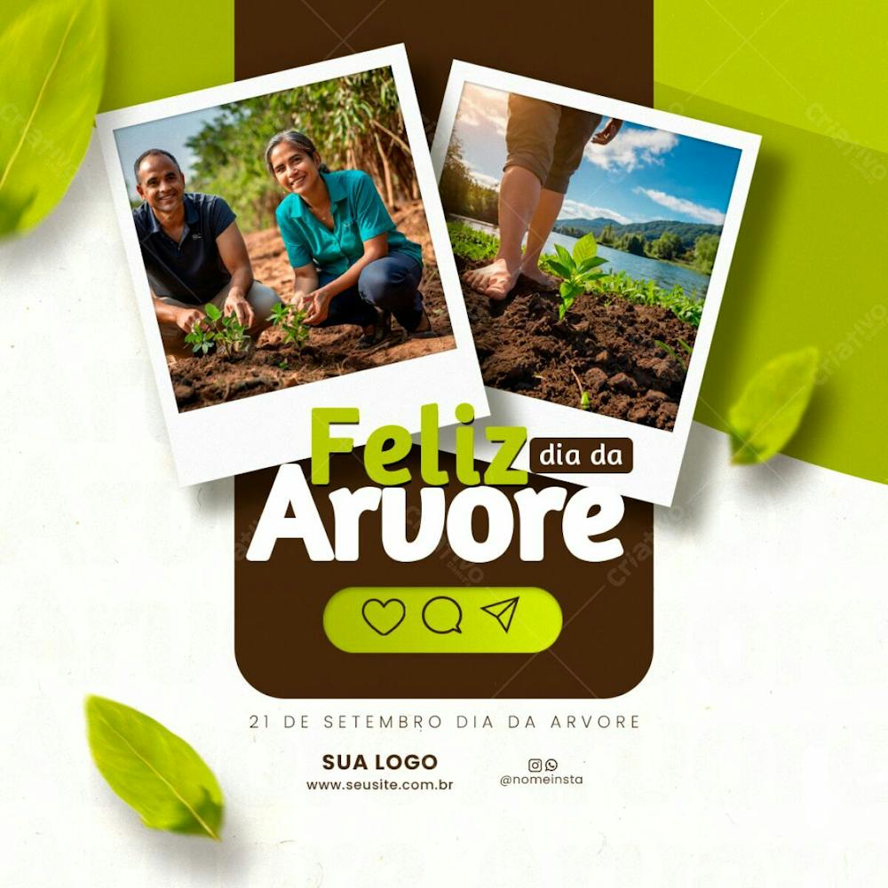 Feliz Dia Da Arvore Registre Esse Momento Social Media Psd Editável