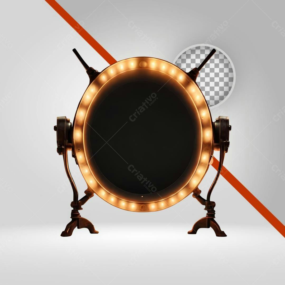 Moldura PNG com fundo transparente estilo Steampunk