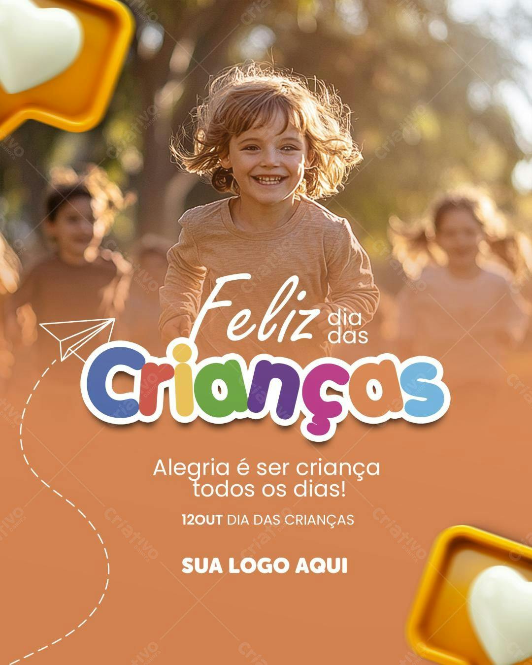 Flyer Dia das Crianças PSD Editável