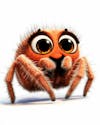 3d image of a cute spider