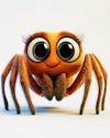 3d image of a cute spider