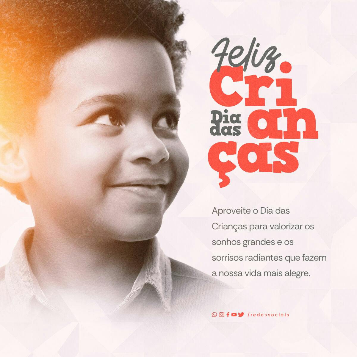 Post para o Dia das Crianças PSD Editável