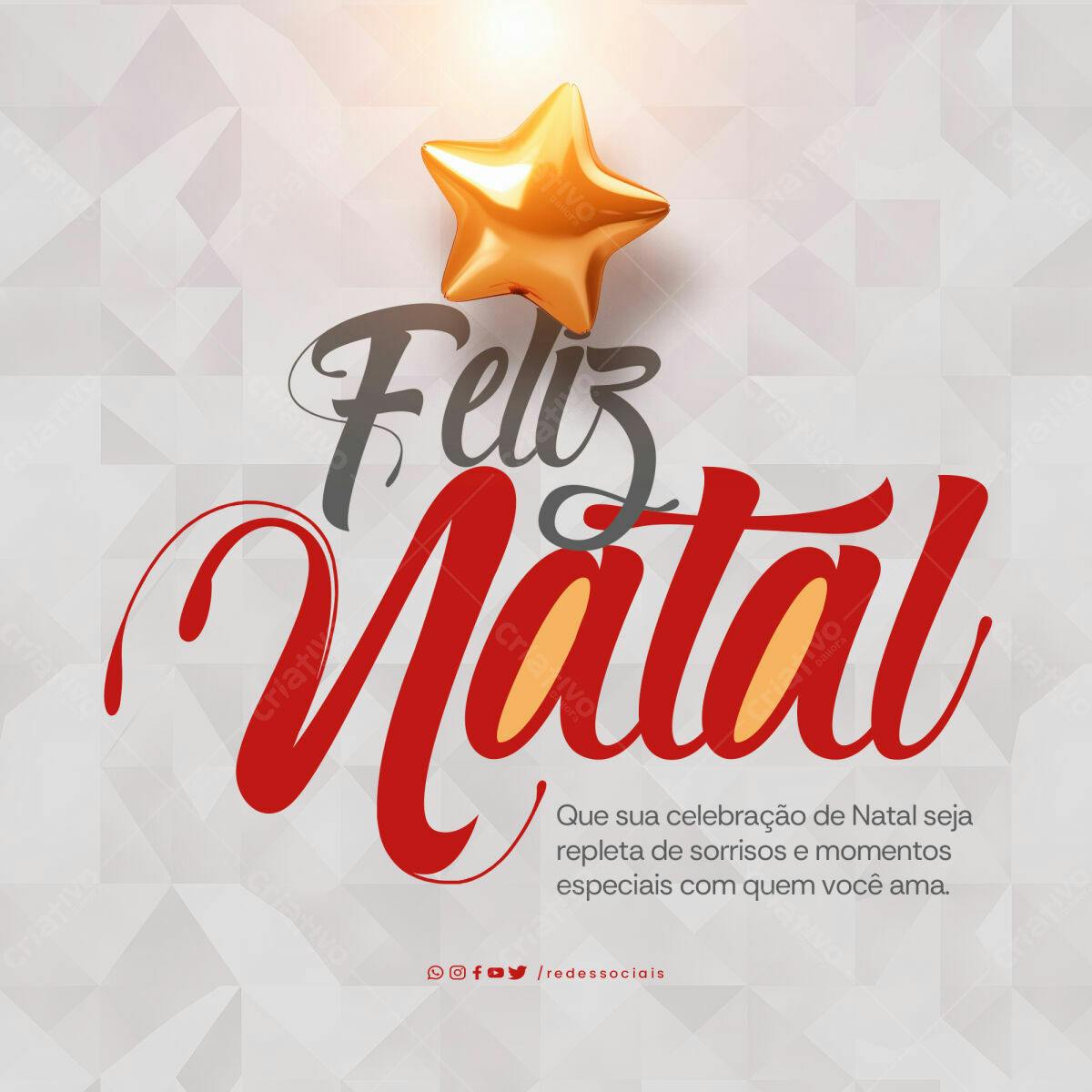 Postagem Natalina PSD Editável