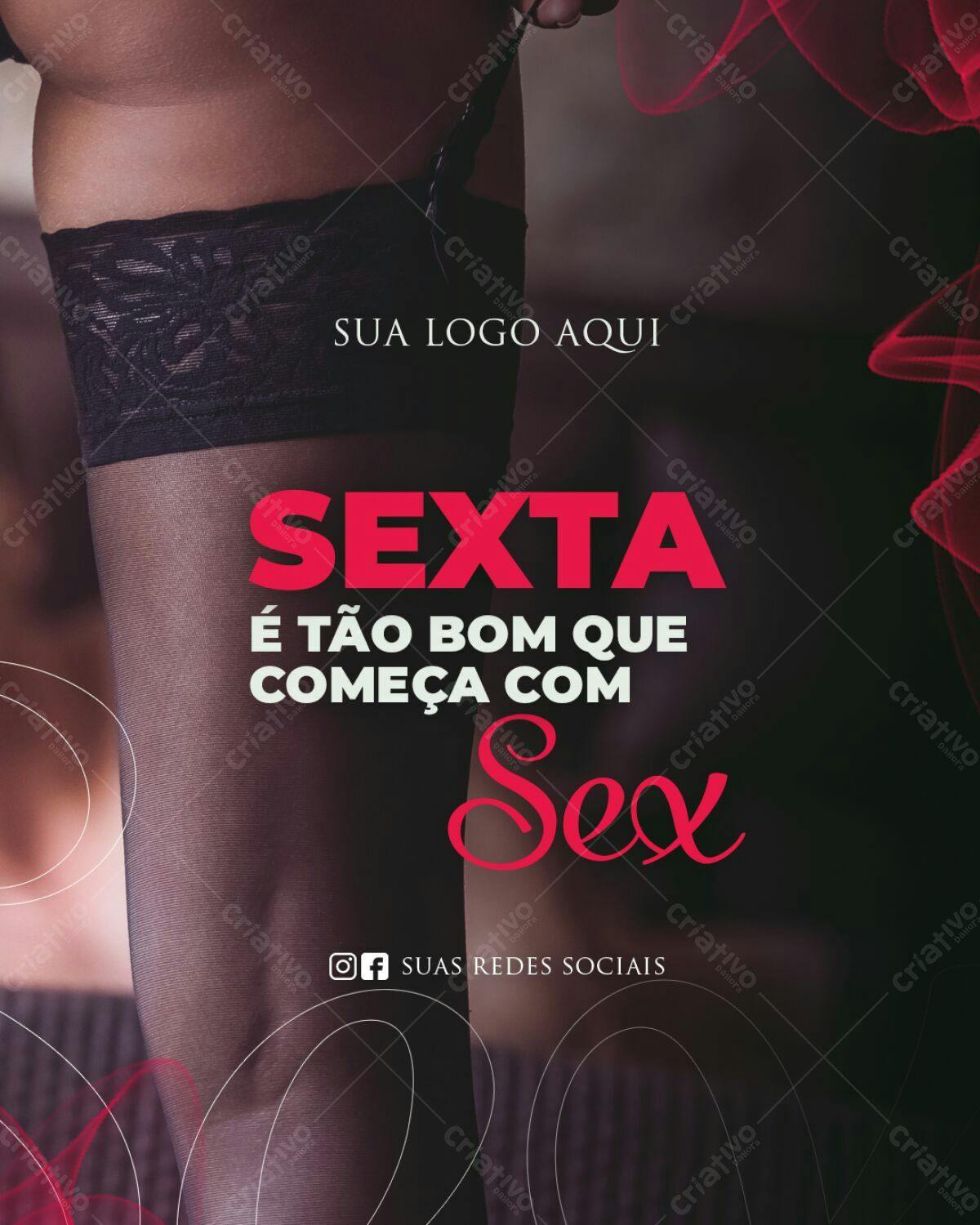 Flyer Sexy Sexta-Feira PSD Editável