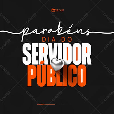 Social Media Dia Do Servidor Público 28 De Outubro Parabéns