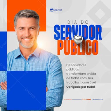 Social media dia do servidor público trabalho incansável