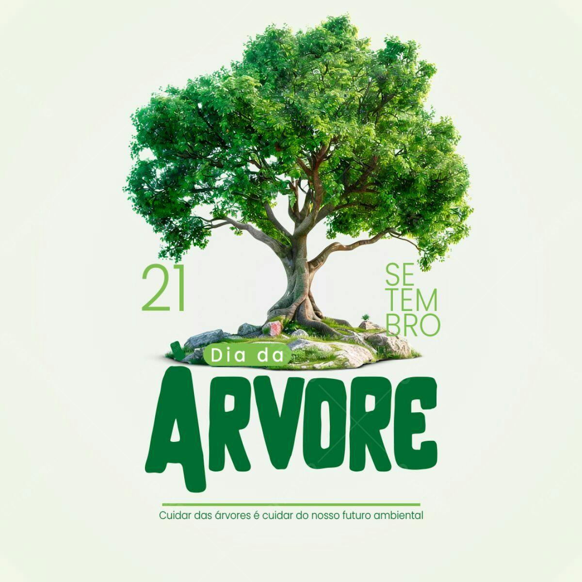 Flyer Dia da Árvore PSD Editável