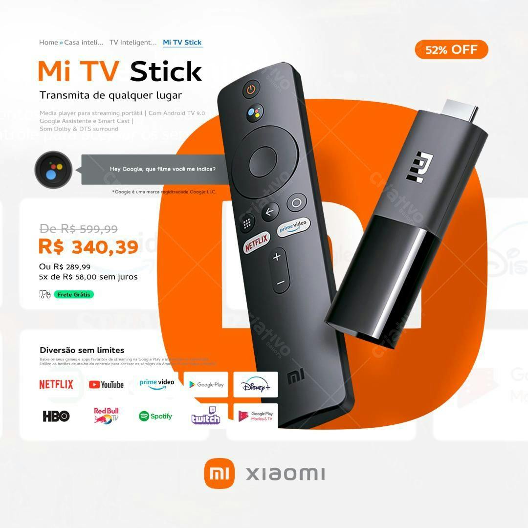 Banner Mi TV Stick Xiaomi PSD Editável
