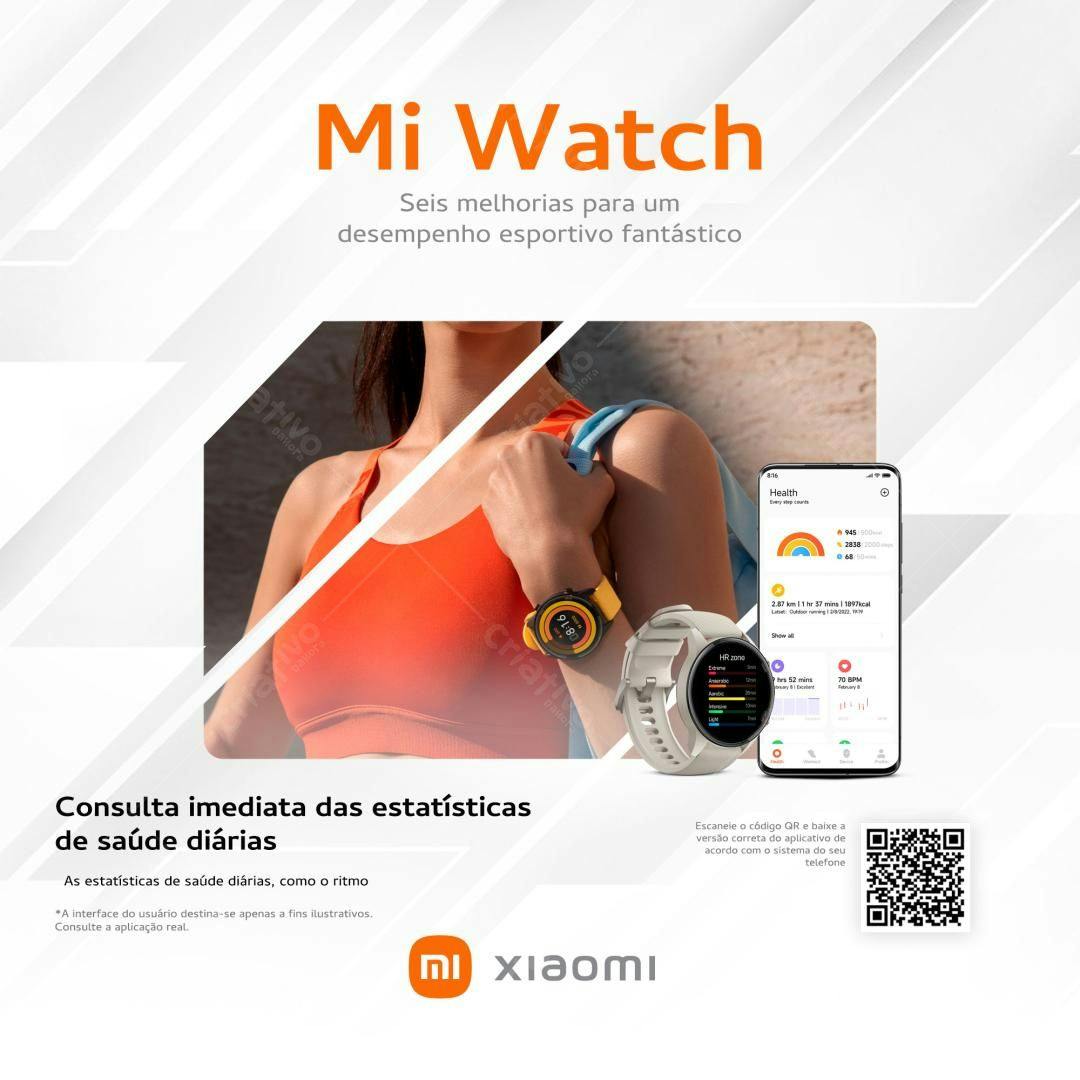 Flyer Xiaomi Mi Watch PSD Editável