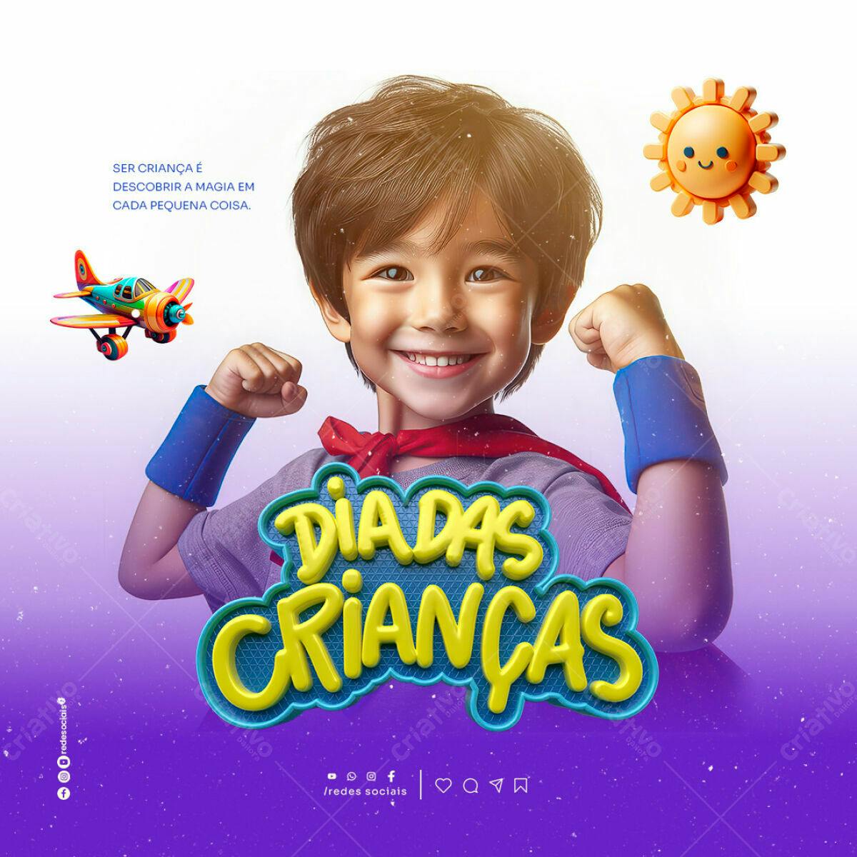 Dia das Crianças PSD Editável