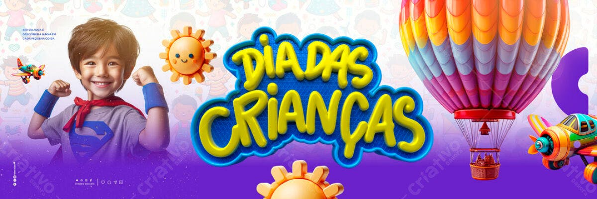Dia das Crianças PSD Editável