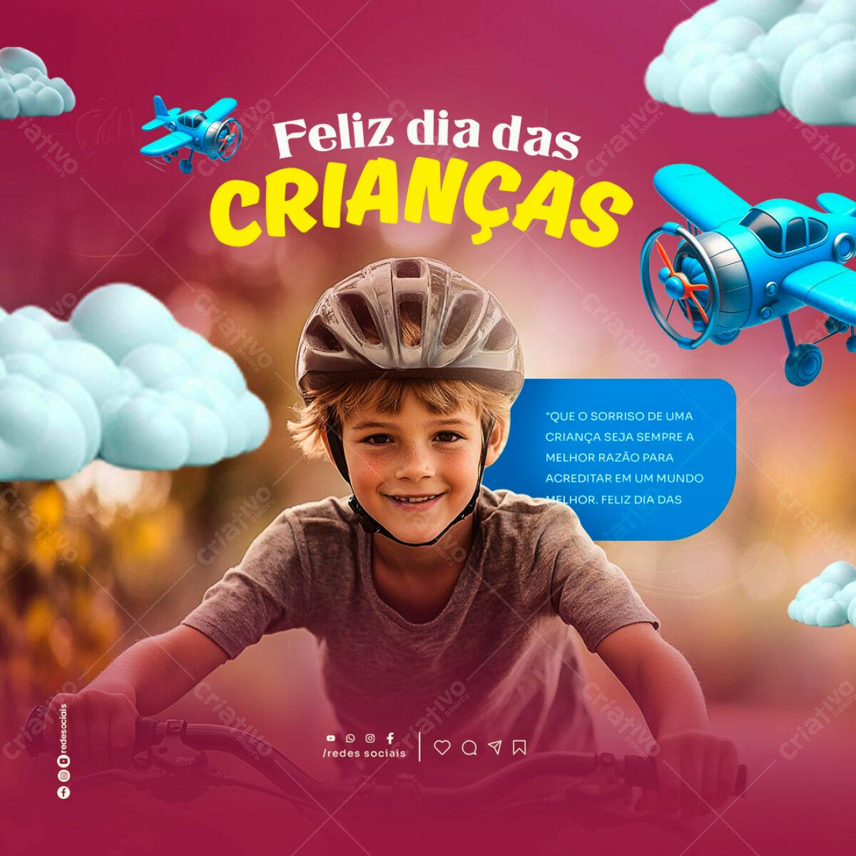 Dia das Crianças PSD Editável